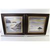 Image 1 : (2) Ocean View Pictures (17 1/4" x 17 1/4")