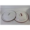 Image 3 : Butterfly Brand Porcelain Basin - (2) Lids - Tupperware Plastic Stainer
