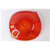 Image 7 : Orange Glass Plate, Red Glass Dish
