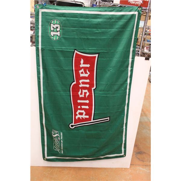 Pilsner Roughrider Flag - 3' x 5'; Pilsner Roughrider Poster