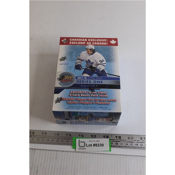 2017-18 Upper Deck Hockey Series One Box of (11) Packs of Young Guns Rookie Cards - Sealed