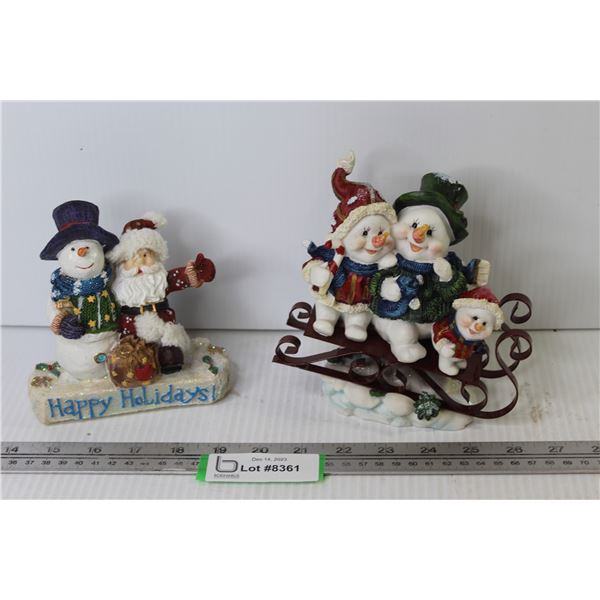 (2) Snowmen Decorations