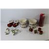 Image 7 : Christmas Items - Bowls - Napkin Holders Candle Holders - Candle