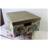 Image 2 : (2) Flowered Storage Boxes