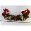 Image 1 : Poinsettia Decor - Poinsettia Candle Holder