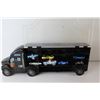 Image 2 : Toy Semi Car Hauler With (7) Hot Wheels Cars