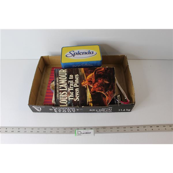 Cook Books, Cat Collar, Books, Halloween Invitations, Splenda Recipe Collection In Metal Box