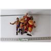 Image 1 : (4) 1980's WWE / WWF LJN Wrestling Figures - Ted Arcidi, Volkoff, Sammartino, Tito Santana