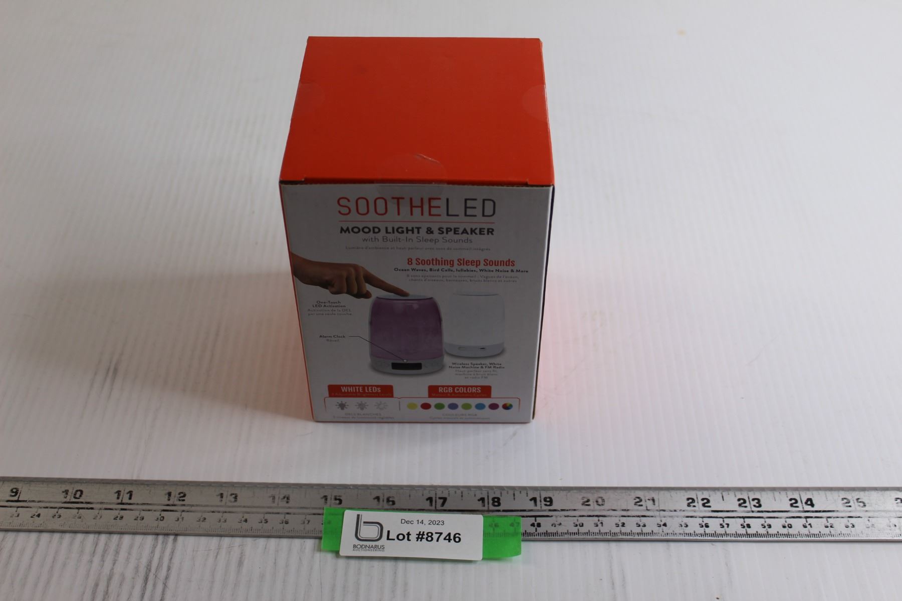 Helix Soothe LED Mood Light & Speaker - Sealed - Bodnarus Auctioneering