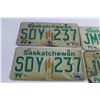 Image 2 : (3) Pairs Saskatchewan License Plates - 1994, 1995, 1996