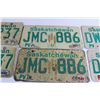 Image 3 : (3) Pairs Saskatchewan License Plates - 1994, 1995, 1996