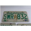 Image 4 : (3) Saskatchewan License Plates (1991, 1992), Pair of Saskatchewan 1993 License Plates