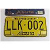 Image 3 : (2) Wild Rose Country Alberta License Plates