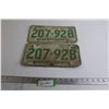 Image 1 : Pair of Saskatchewan 1968 License Plates