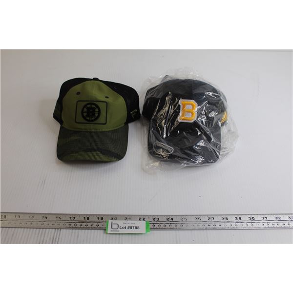 (2) Boston Bruins Hats