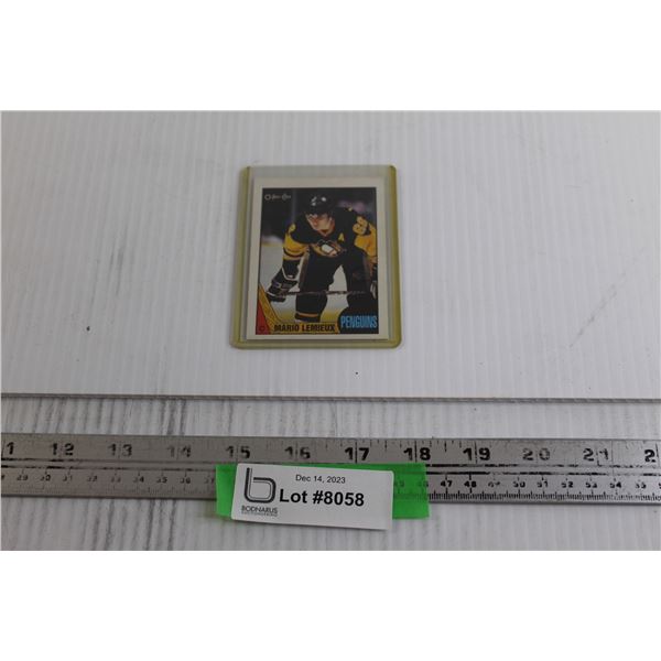 Mario Lemieux 1987-88 OPC Hockey Card