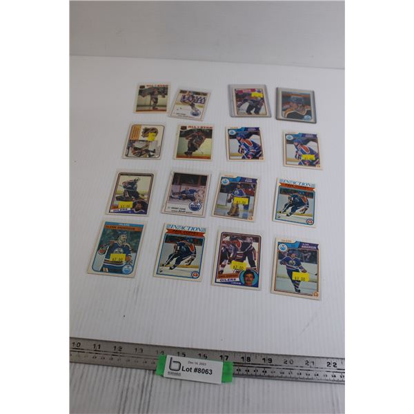 (16) 1980s Assorted Edmonton Oilers Hockey Cards