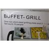 Image 2 : Buffet-Grill - Non Stick Grilling Plate - Serves Up To 8
