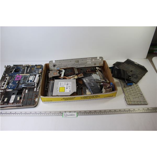 Box of Laptop Components for Repair