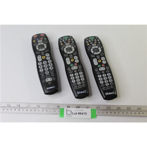 (3) Remotes for Shaw