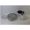 Image 8 : Cut Glass Dishes - Crystal Candy Dish - Glass Gift Box - Glass Coffee Pot