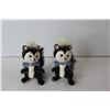 Image 2 : Napco Originals Giftcraft Ceramic Skunk Figurines