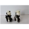 Image 3 : Napco Originals Giftcraft Ceramic Skunk Figurines