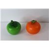 Image 2 : (4) Pieces Ornamental Glass Fruit