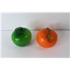 Image 3 : (4) Pieces Ornamental Glass Fruit