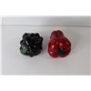 Image 5 : (4) Pieces Ornamental Glass Fruit