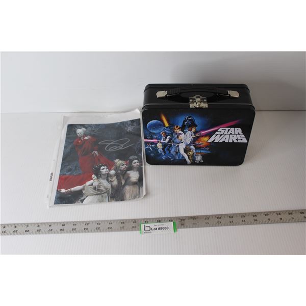 Star Wars Metal Lunch Box, Autographed Dracula Photo