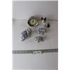 Image 1 : Battery Powered Clock, Dog Figurine, Elephant Figurines