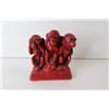 Image 2 : Monkeys Figure, (2) Ceramic Cat Figurines, Ceramic Woman Figurine