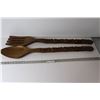 Image 1 : Decorative Wall Hanging Wooden Fork & Spoon