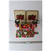 Image 1 : (3) Wall Hangings, (2) Watermelon Cutting Boards, (2) Sets Watermelon Salt & Pepper Shakers, Apple W