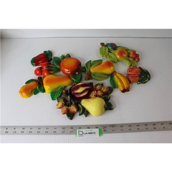 (8) Wall Hangings - Fruit