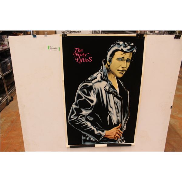 The Nifty Fifty Fonzie Velvet Poster - 23" x 35"