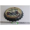 Image 1 : Motorcycle Bottlecap Sign - 13 3/4"