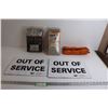 Image 1 : Hickory Wood Smoking Chips, Battery Warmer, Out of Service Signs - 13 3/4" x 10"