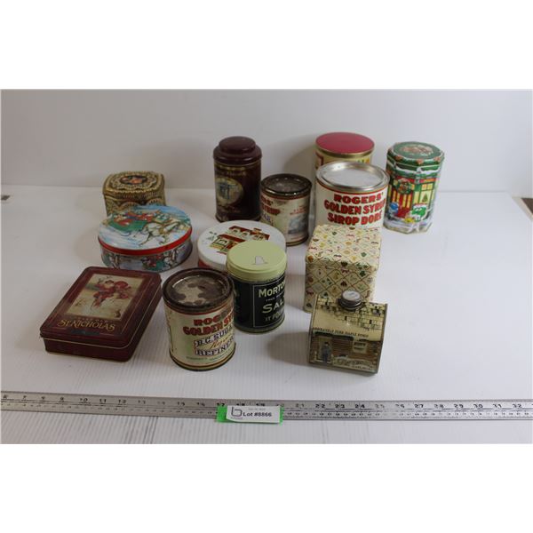 (13) Assorted Tins - Rogers' Golden Syrup, Maple Syrup