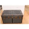Image 1 : *Vintage Metal Storage Trunk - 36" x 20", No Tray  (prefer pick up)