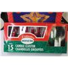 Image 2 : (2) Electric Window Lights - Ornamotion Rotating Tree Top - 15 Candle Cluster (NIB)