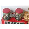 Image 2 : 15 Light Candle Cluster - (2) Ceramic Trays w/Handles - Santa's Biggest Elf (2) Tin Spice Shakers - 