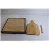 Image 5 : Welcome Picture - 13 1/4" x 13 1/4", Cutting Board with Knife