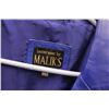 Image 2 : *Leatherwear by Malik's Blue Leather Jacket - Size XXL