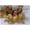 Image 6 : Nature Santa Statue (6" x 7"), (2) Brass Tree Decor, Boy/Girl Christmas Figurines, Angel Cherub (11"