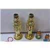 Image 4 : (2) Metal Nutcracker Candle Holders, (4) Drum & House Candles, (2) Angel Jingle Bells, Necklace Bell