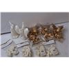 Image 6 : (2) Glitter Angel Figurines, (3) Angel Ornaments, (4) White Angel Ornaments