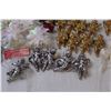 Image 5 : (9) Gold Angel Decorations, (6) White Poinsettia Decor, (2) Swan Decor, (3) Silver Poinsettia Decor,