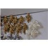 Image 6 : (9) Gold Angel Decorations, (6) White Poinsettia Decor, (2) Swan Decor, (3) Silver Poinsettia Decor,